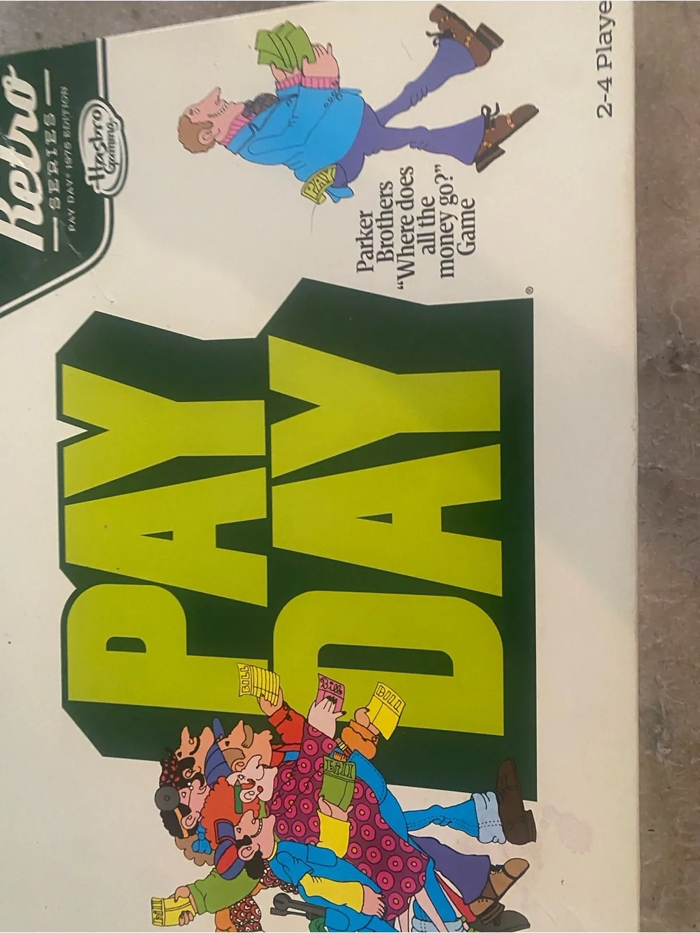 Hasbro Pay Day Board Game - Green & Yellow Box Art